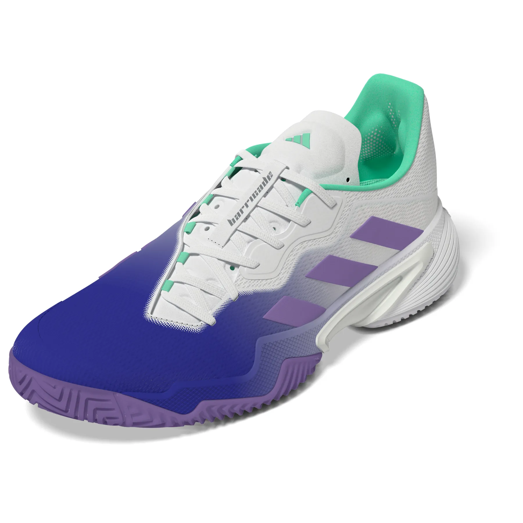 Adidas Performance Barricade Womens Tennis Shoes - Light Blue/Violet Fusion/Purple Mint