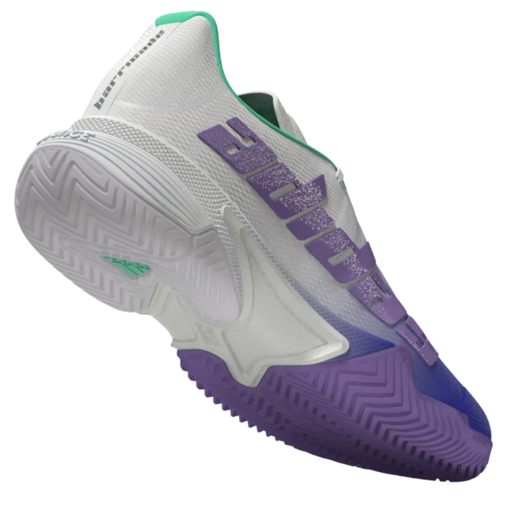Adidas Performance Barricade Womens Tennis Shoes - Light Blue/Violet Fusion/Purple Mint