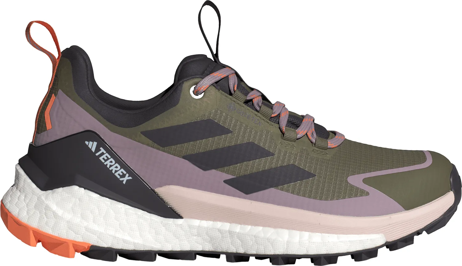 Adidas Women&#x27;s Terrex Free Hiker 2.0 Low GORE-TEX Hiking Shoes Olive Strata/Aurora Black/Amber Tint | Buy Adidas Women&#x27;s Terrex Free Hiker 2.0 Low GORE-TEX Hiking Shoes Olive Strata/Aurora Black/Amber Tint here | Outnorth