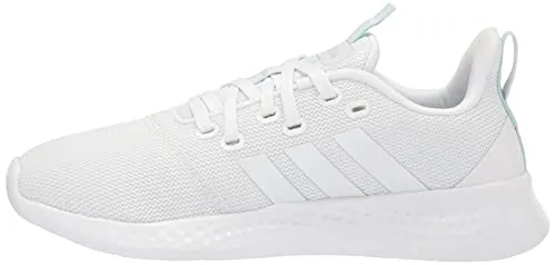 adidas Women's Puremotion Running Shoe, White/White/Halo Mint, 9.5