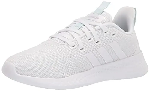 adidas Women's Puremotion Running Shoe, White/White/Halo Mint, 9.5
