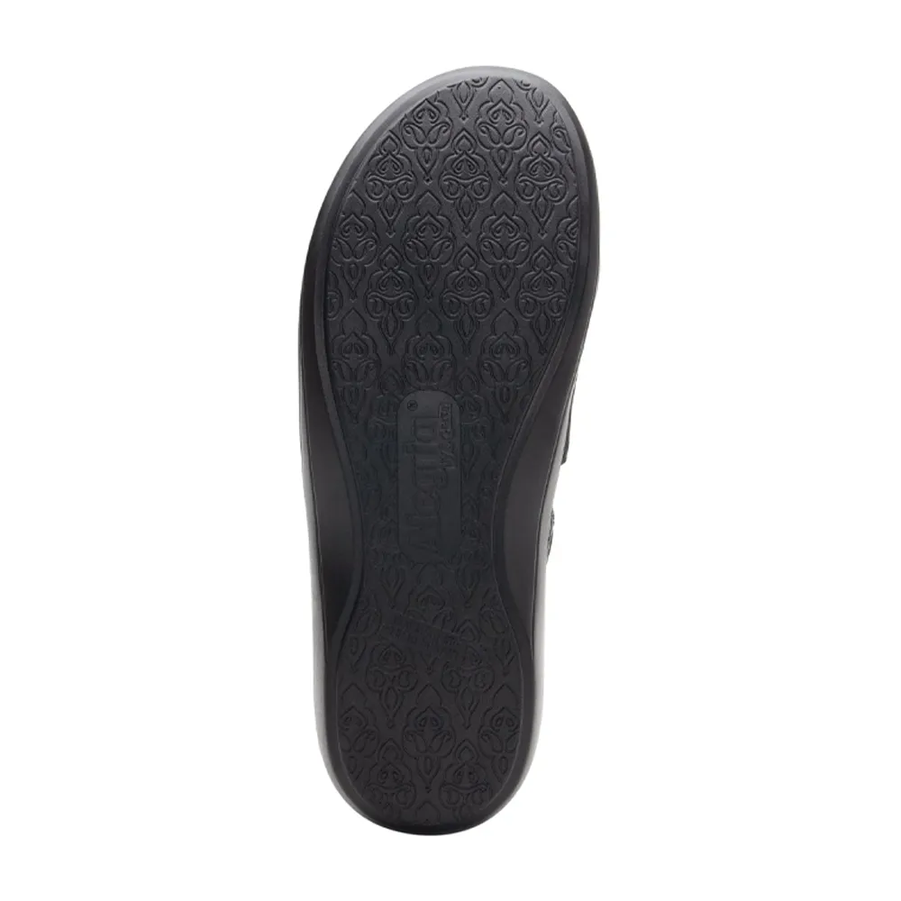Alegria Duette Slip-On Shoe Flourish Black Patent (Women's)
