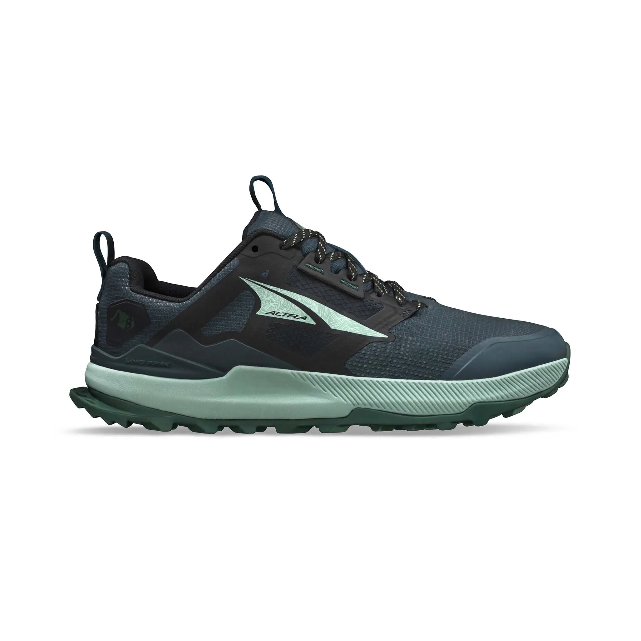 Altra Womens Lone Peak 8 Trail Running Shoes - Stylish Black and Gray
