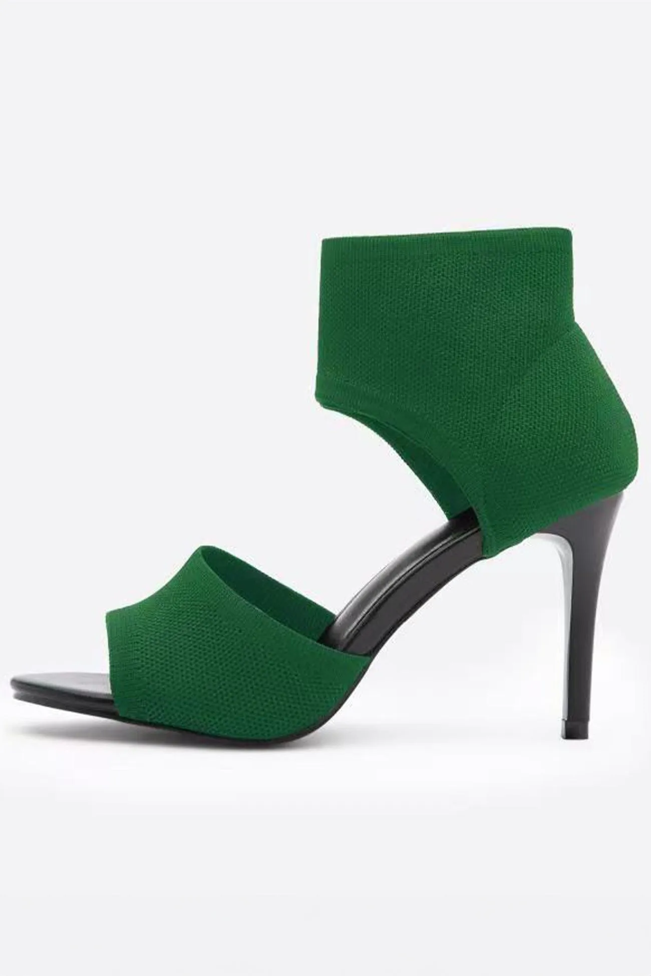 Amozae-Ankle Strap High Heel Fish Mouth Sandals