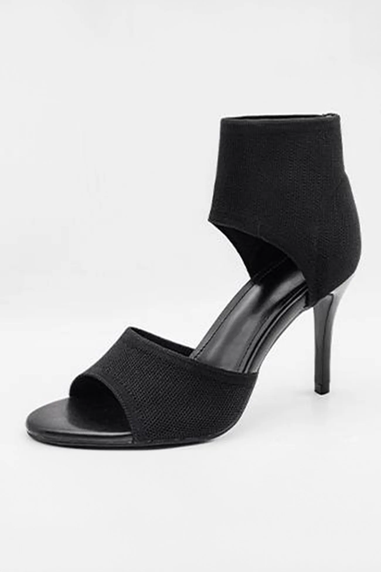 Amozae-Ankle Strap High Heel Fish Mouth Sandals
