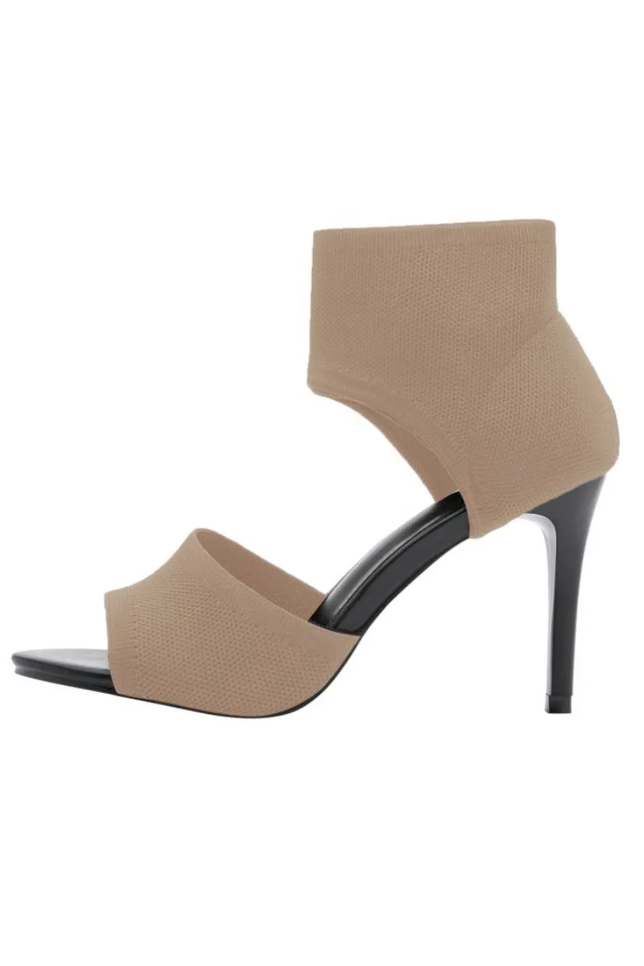 Amozae-Ankle Strap High Heel Fish Mouth Sandals