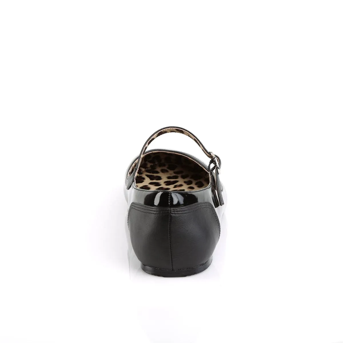 ANNA-02 Black Patent -Faux Leather