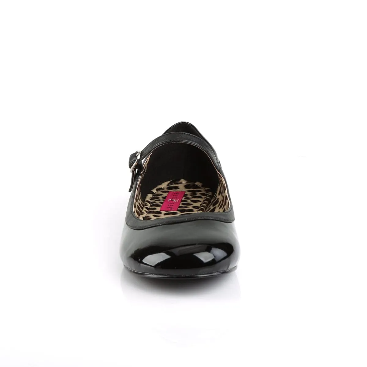 ANNA-02 Black Patent -Faux Leather