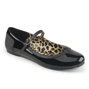 ANNA-02 Black Patent -Faux Leather
