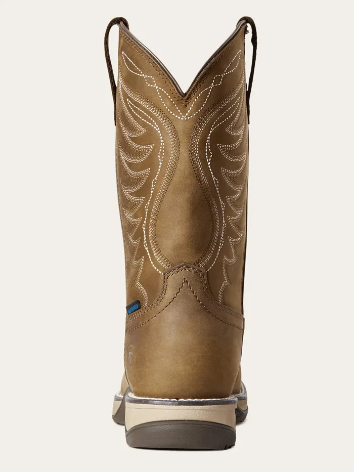 Ariat 10029528 Womens Anthem Waterproof Western Boot Distressed Brown