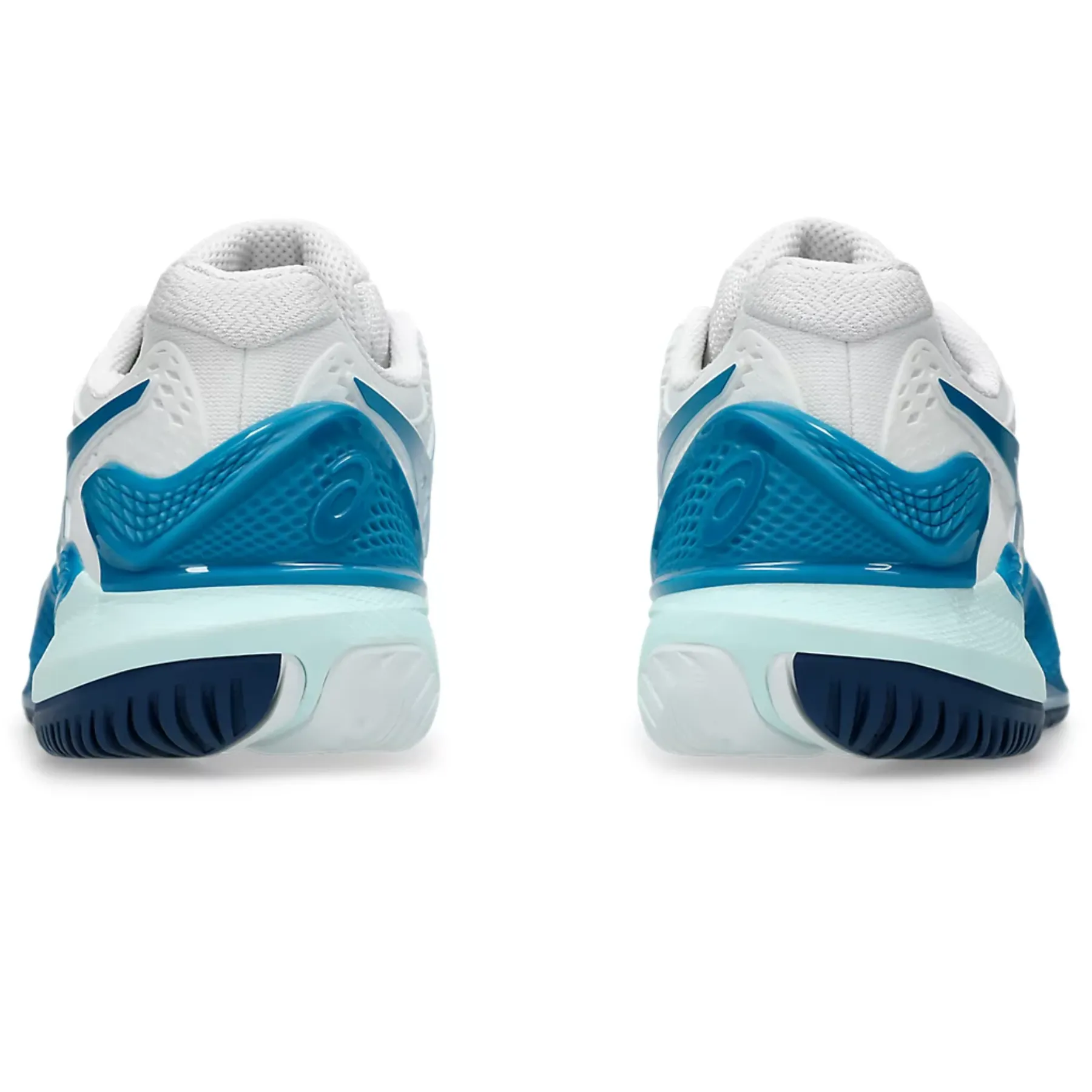 Asics Gel-Resolution 9 Womens Teal Blue/White Tennis Shoes for Optimum Performance