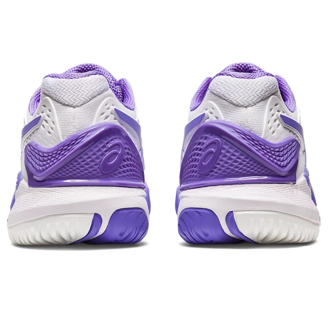 Gel Resolution 9 Womens Tennis Shoes in White and Amethyst - Asics