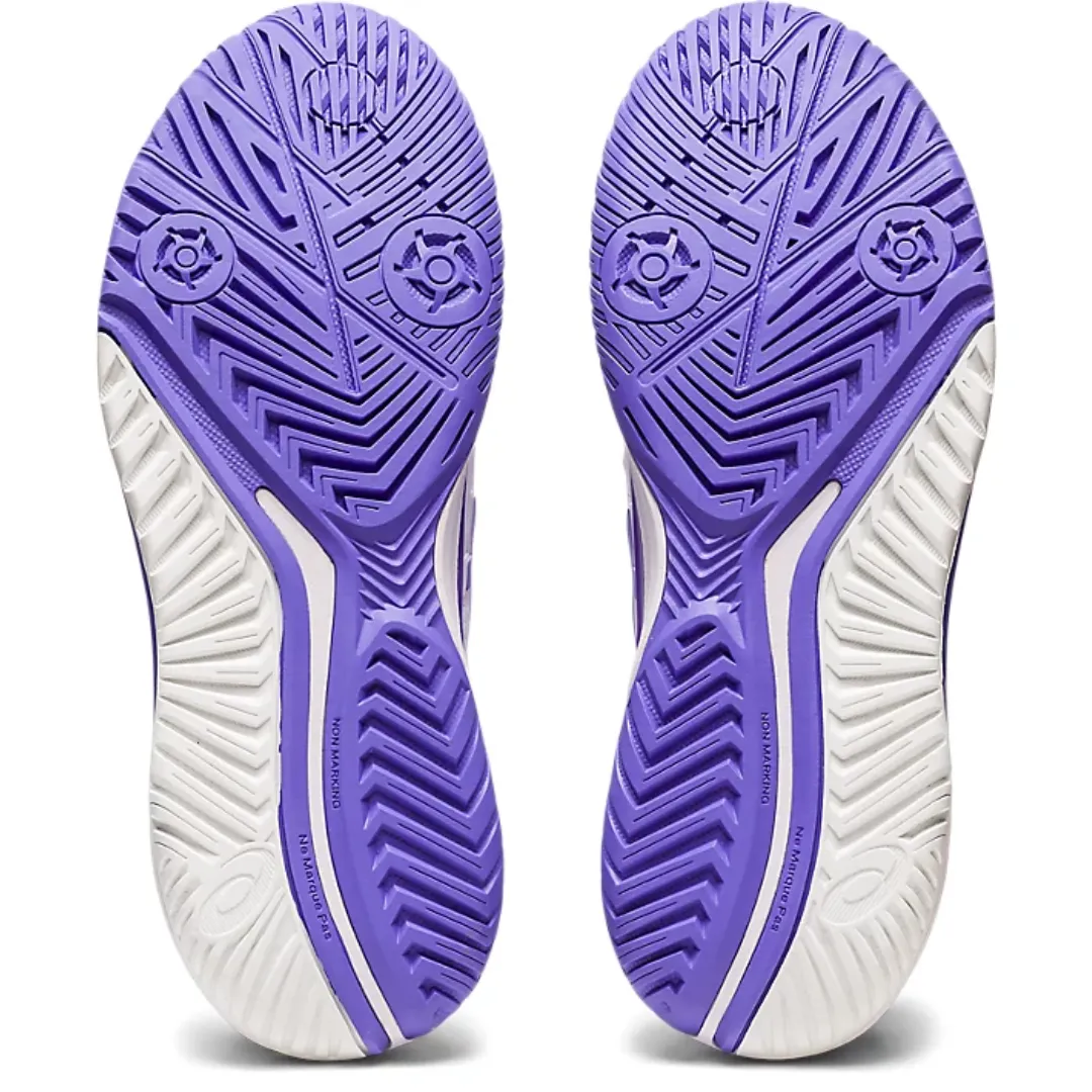Gel Resolution 9 Womens Tennis Shoes in White and Amethyst - Asics