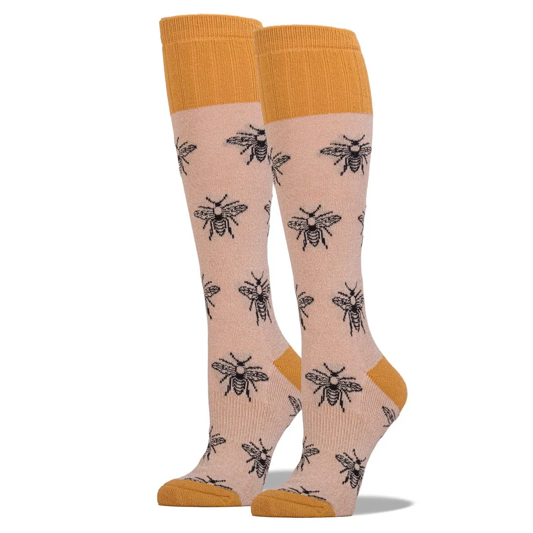 Bee Hiking Socks Women's Crew Sock