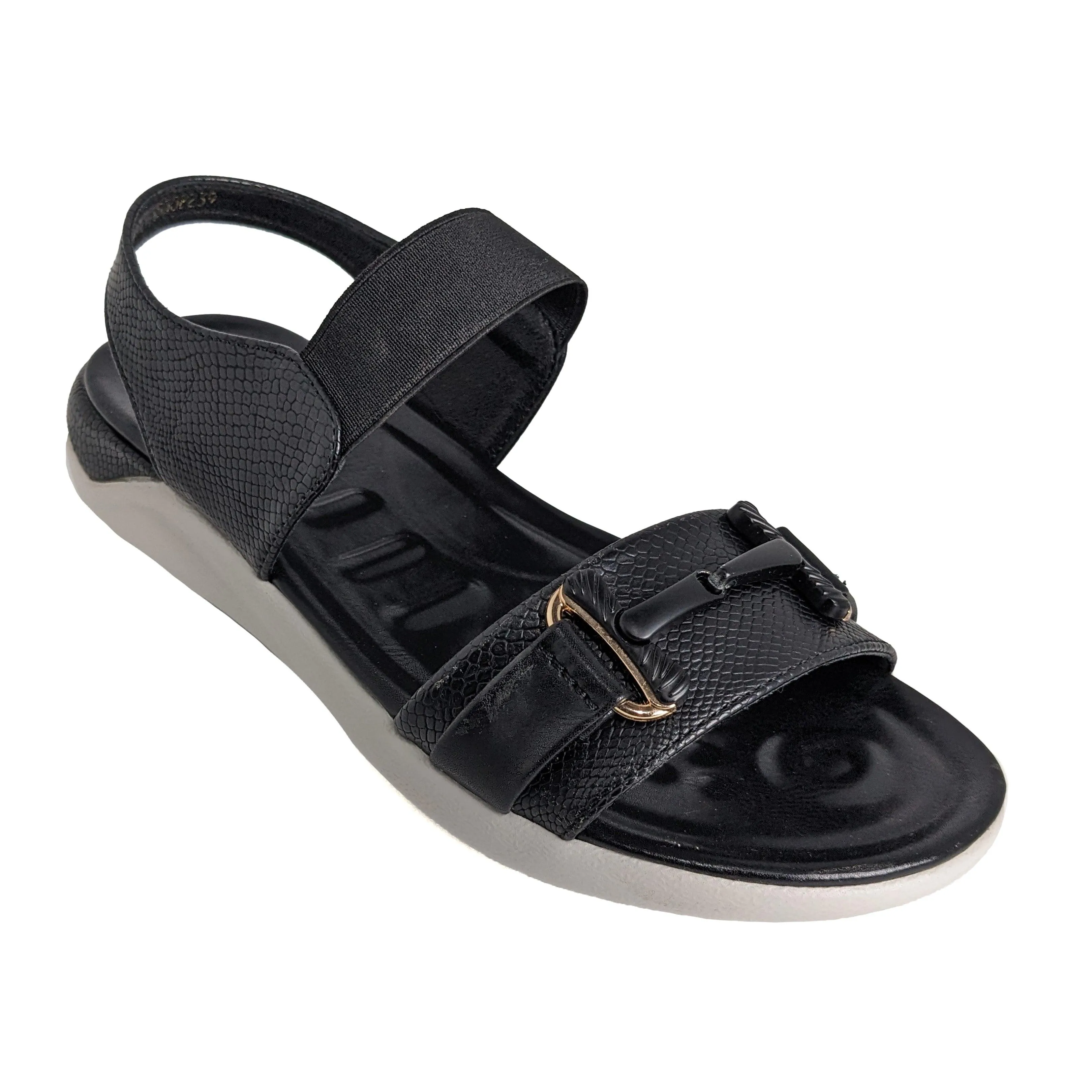 Black Pu Sandal