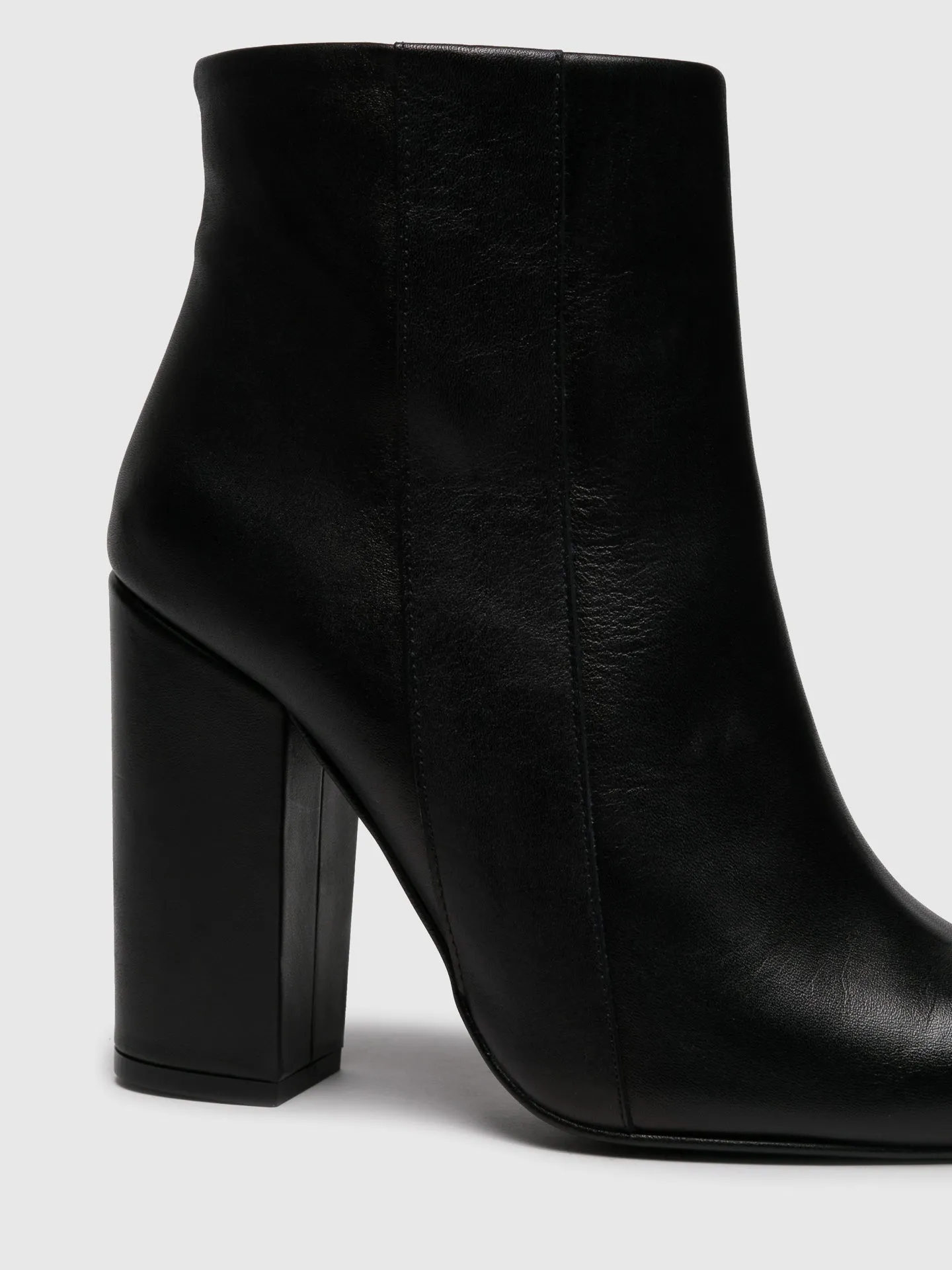 Black Zip Up Ankle Boots