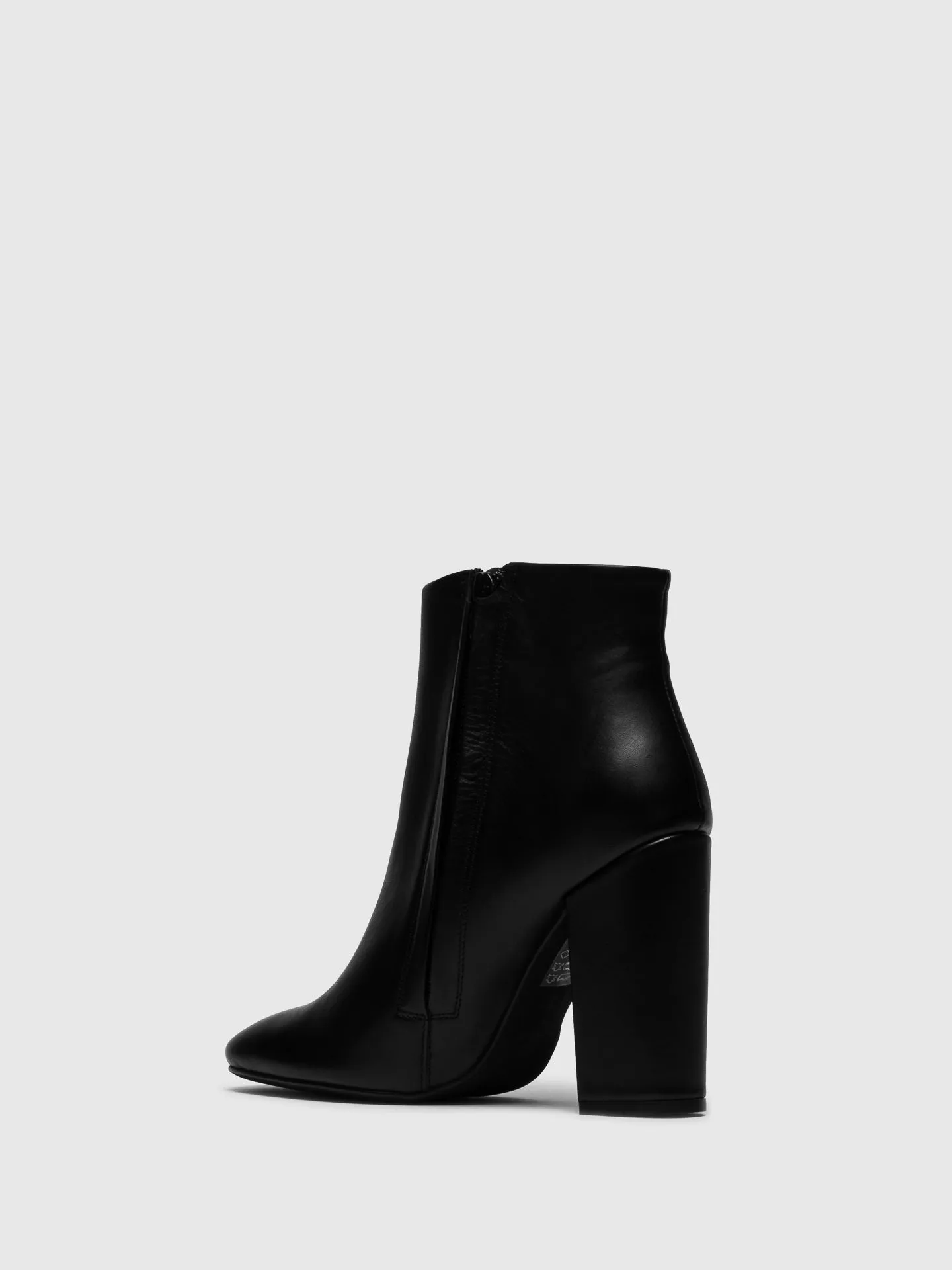 Black Zip Up Ankle Boots