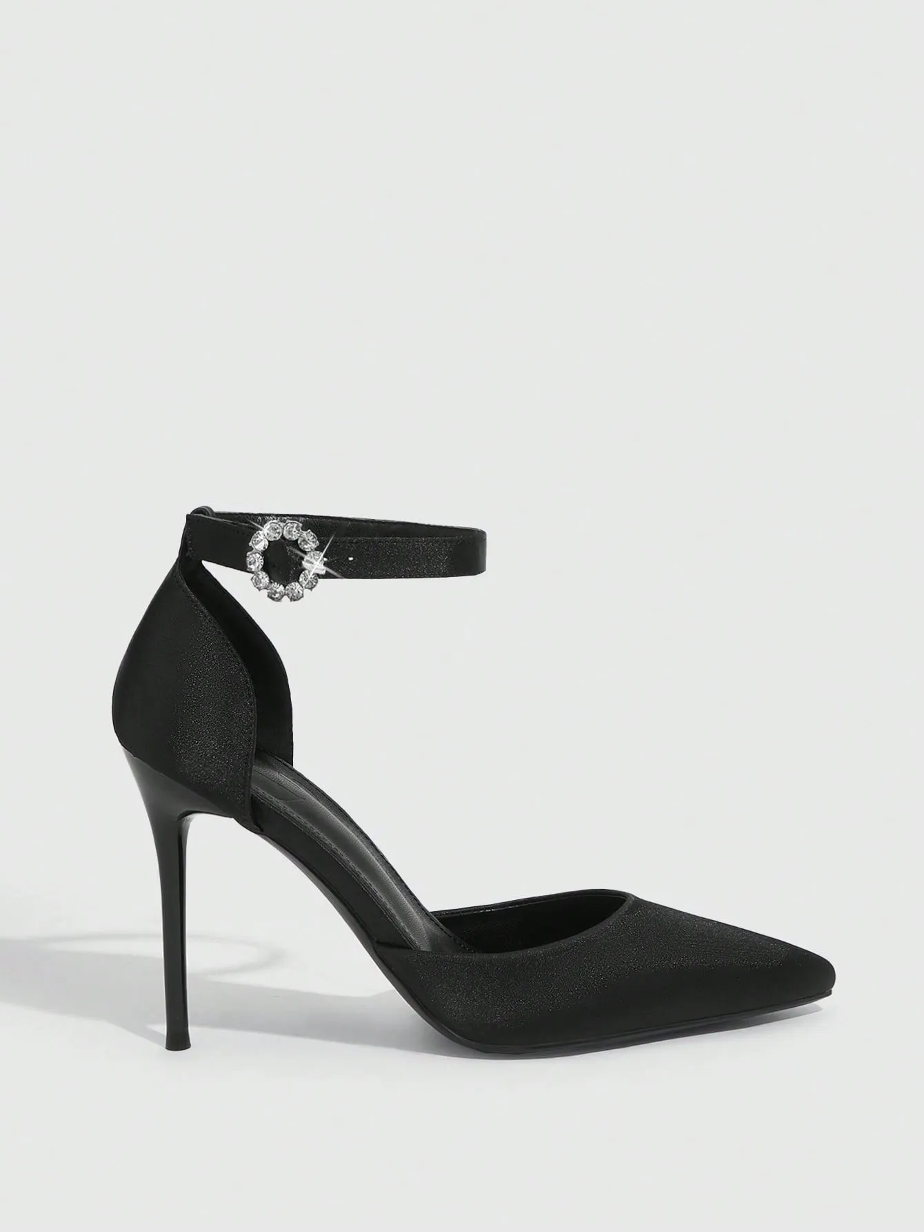CUCCOO CHICEST Woman Shoes Fashionable Black Classic Style Comfortable Ankle Strap High Heels For Spring And Summer Vacation Shoes Summer Sale