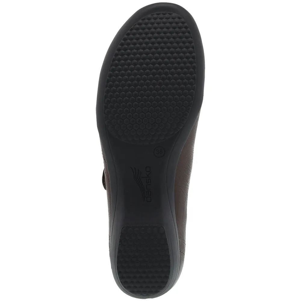 Dansko Franny Slip-On Chocolate Burnished Calf (Women's)