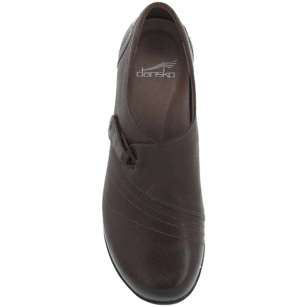 Dansko Franny Slip-On Chocolate Burnished Calf (Women's)