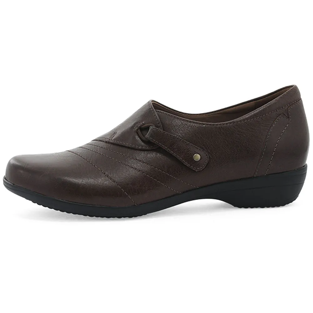 Dansko Franny Slip-On Chocolate Burnished Calf (Women's)