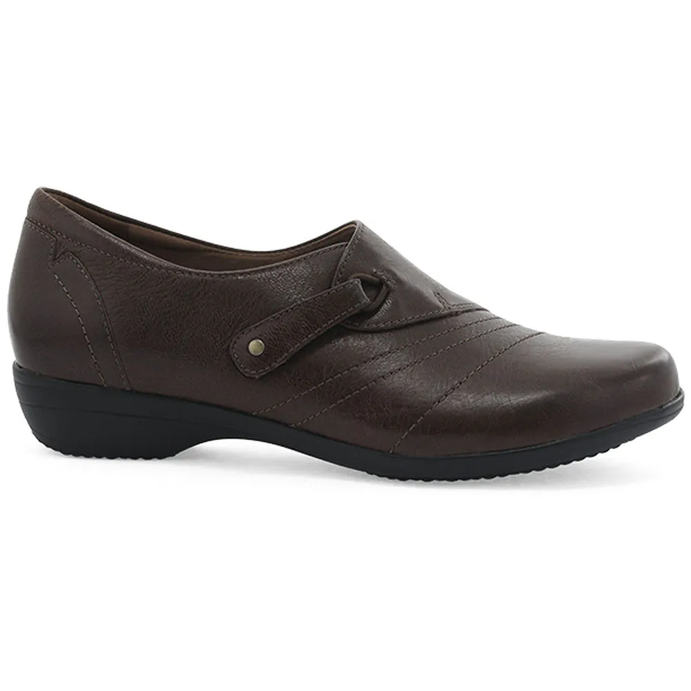 Dansko Franny Slip-On Chocolate Burnished Calf (Women's)