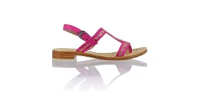 Diah 20mm Flat - Fuschia & Gold