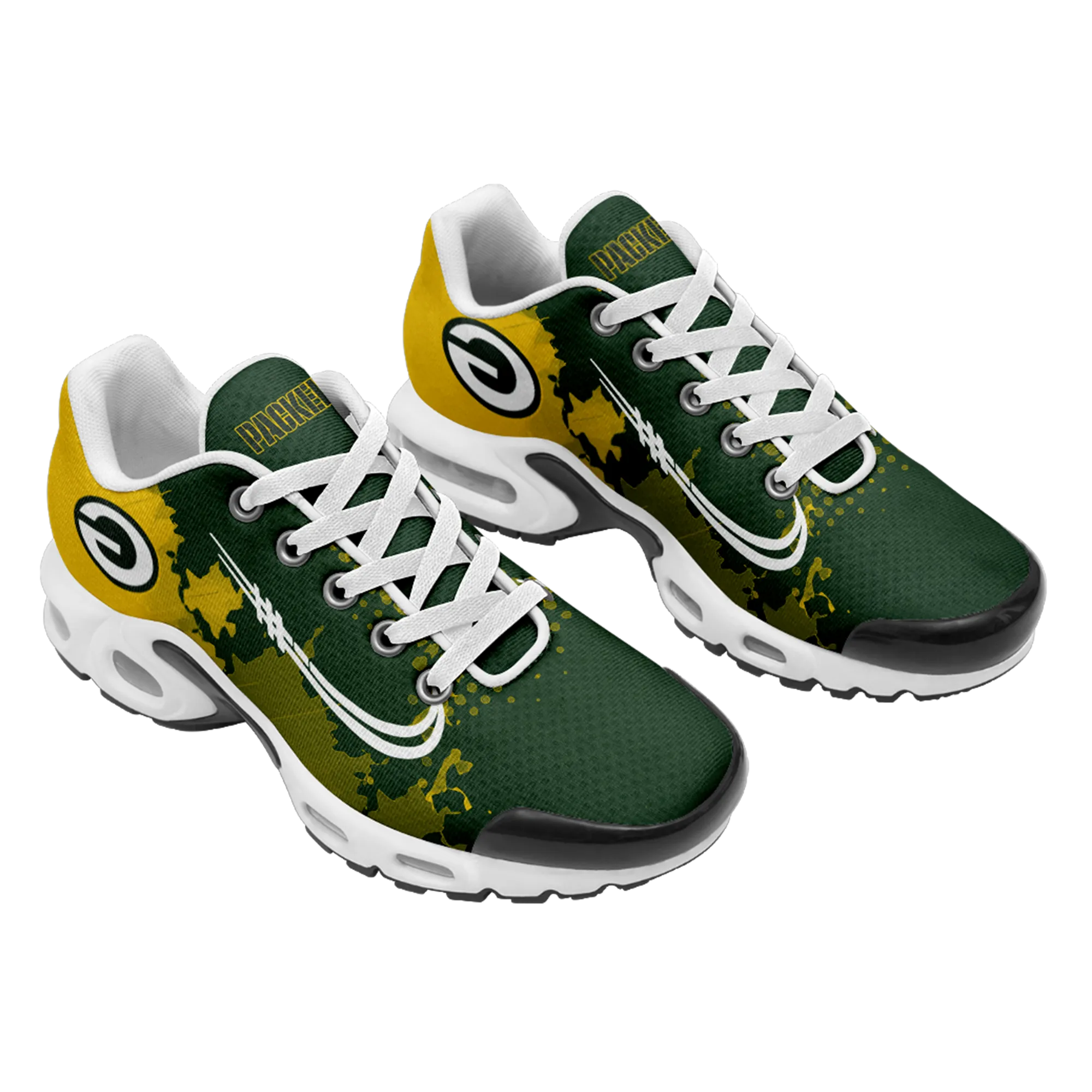 Green Bay Packers- Fashion Men/Women Sports Shoes Sports Wear Shoes NFL Game Comfortable and Breathable