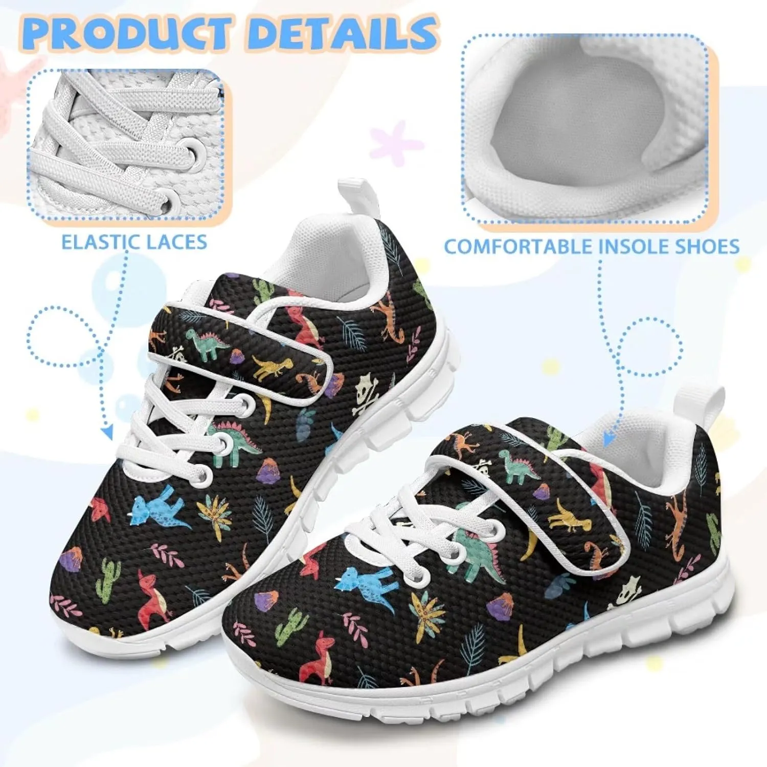 Kids Slip on Walking Shoes Athletic Sneakers for Girls Boys