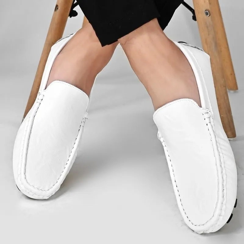 Men Fashion Loafers Black Brown One Foot Casual Business Office Dress Shoes Gentleman Banquet Social Shoes Men Shoes