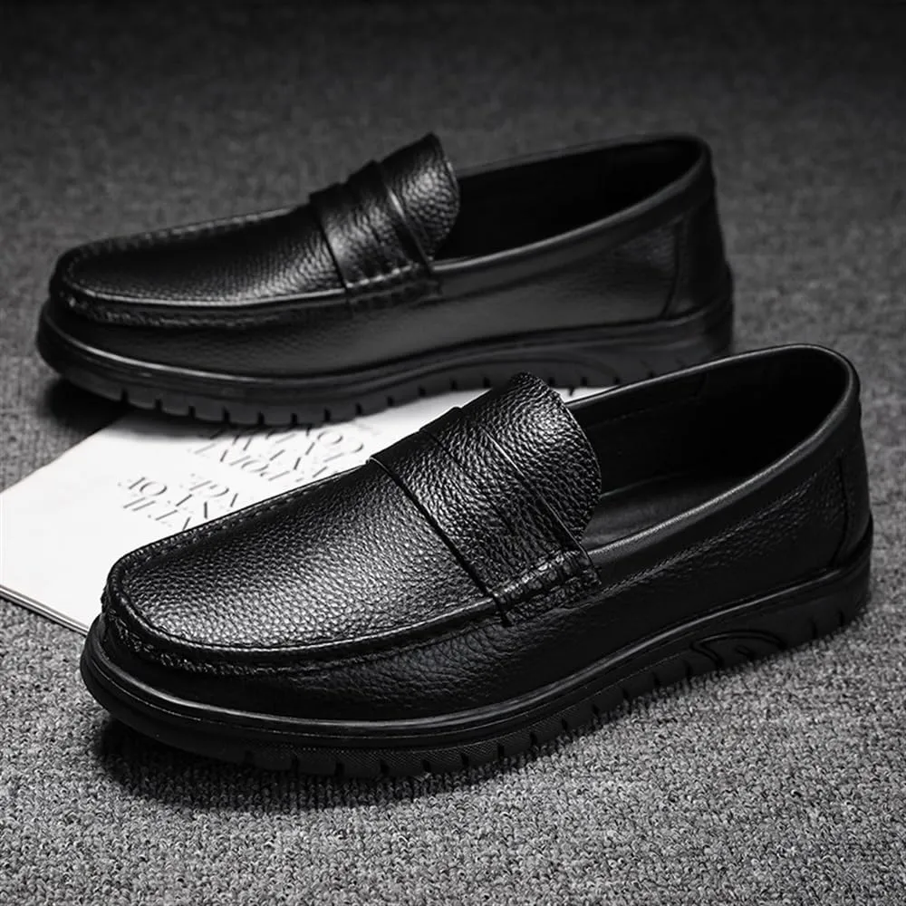 Men's Walking Loafers Comfortable Relaxed Fit Lightweight Breathable Arch Support Cushioned Walking Slip-On Casual Loafers Dress Shoes Fashion Driving Shoes