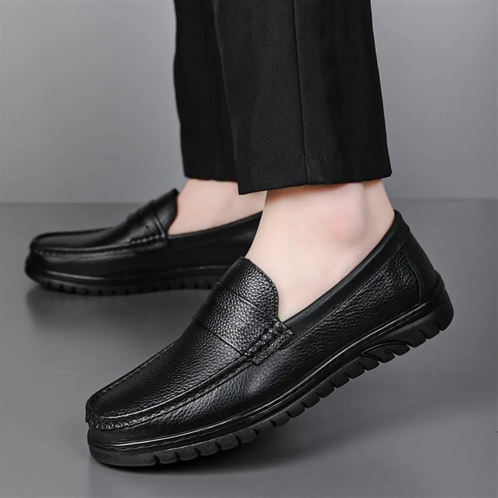 Men's Walking Loafers Comfortable Relaxed Fit Lightweight Breathable Arch Support Cushioned Walking Slip-On Casual Loafers Dress Shoes Fashion Driving Shoes