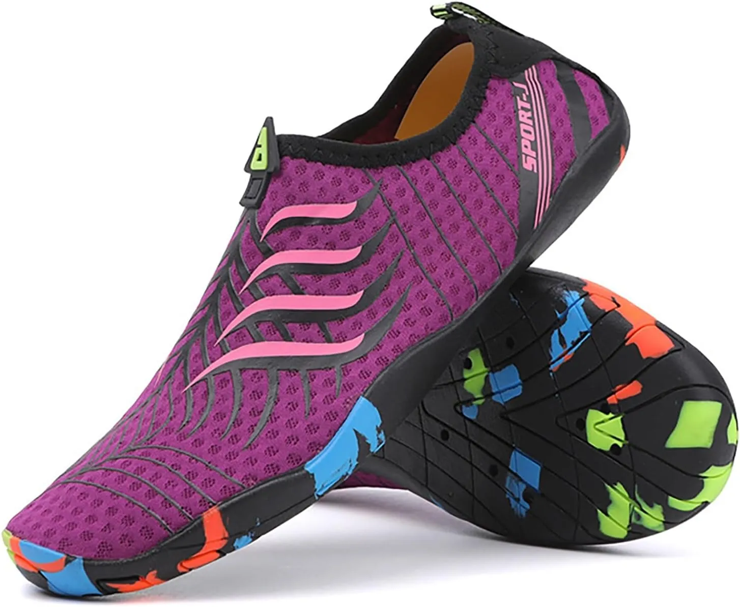Mens Water Shoes Wide Feet Barefoot Aqua Socks Quick Dry Water Hiking Shoes for Pool Hiking Training Outdoor Water Sports