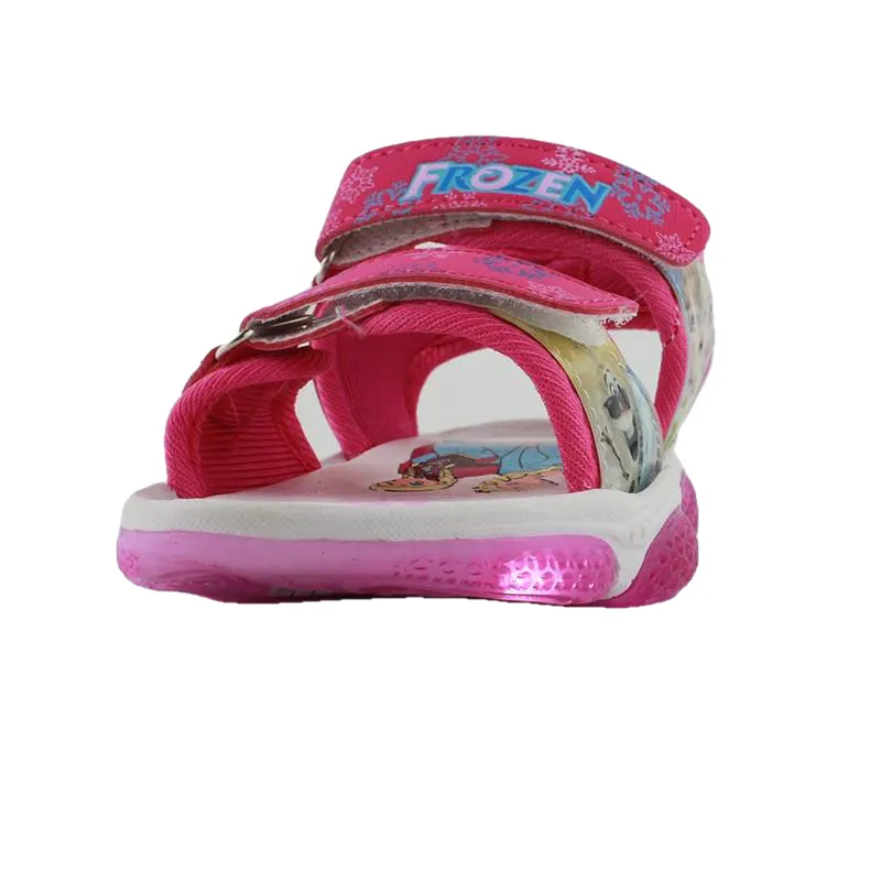 New Led Light Frozen Elsa And Anna Girls Sandals