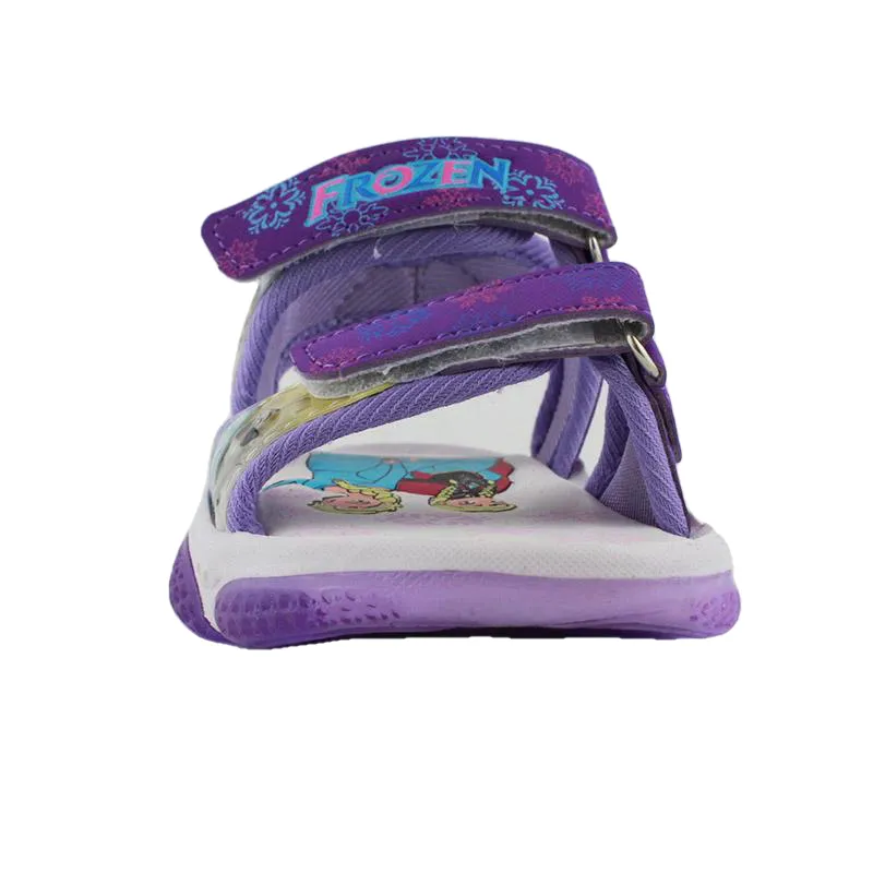 New Led Light Frozen Elsa And Anna Girls Sandals