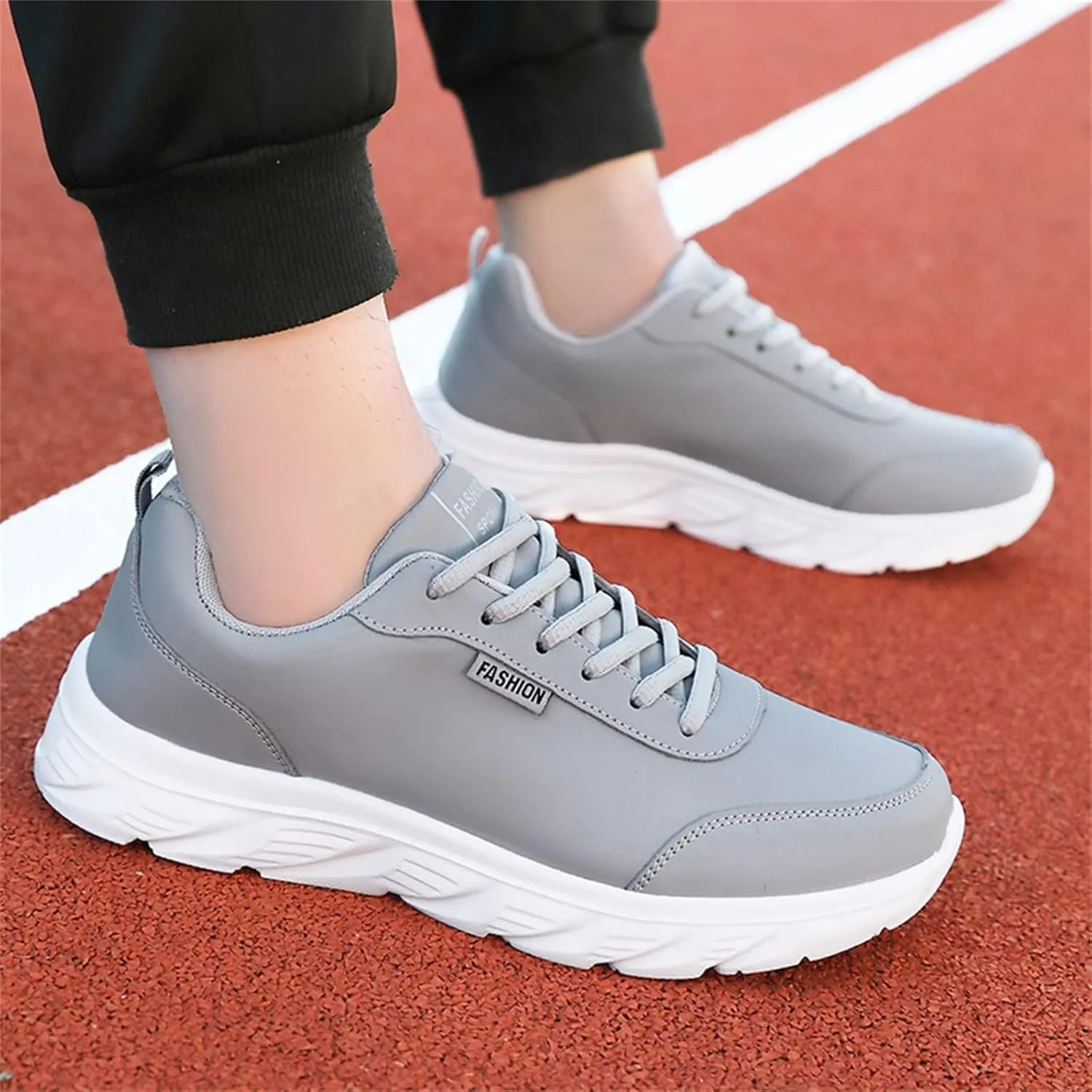 Non Slip Work Shoes for Men Arch Support Restaurant Kitchen Crews Health Casual Sneakers Comfortable Walking Shoes