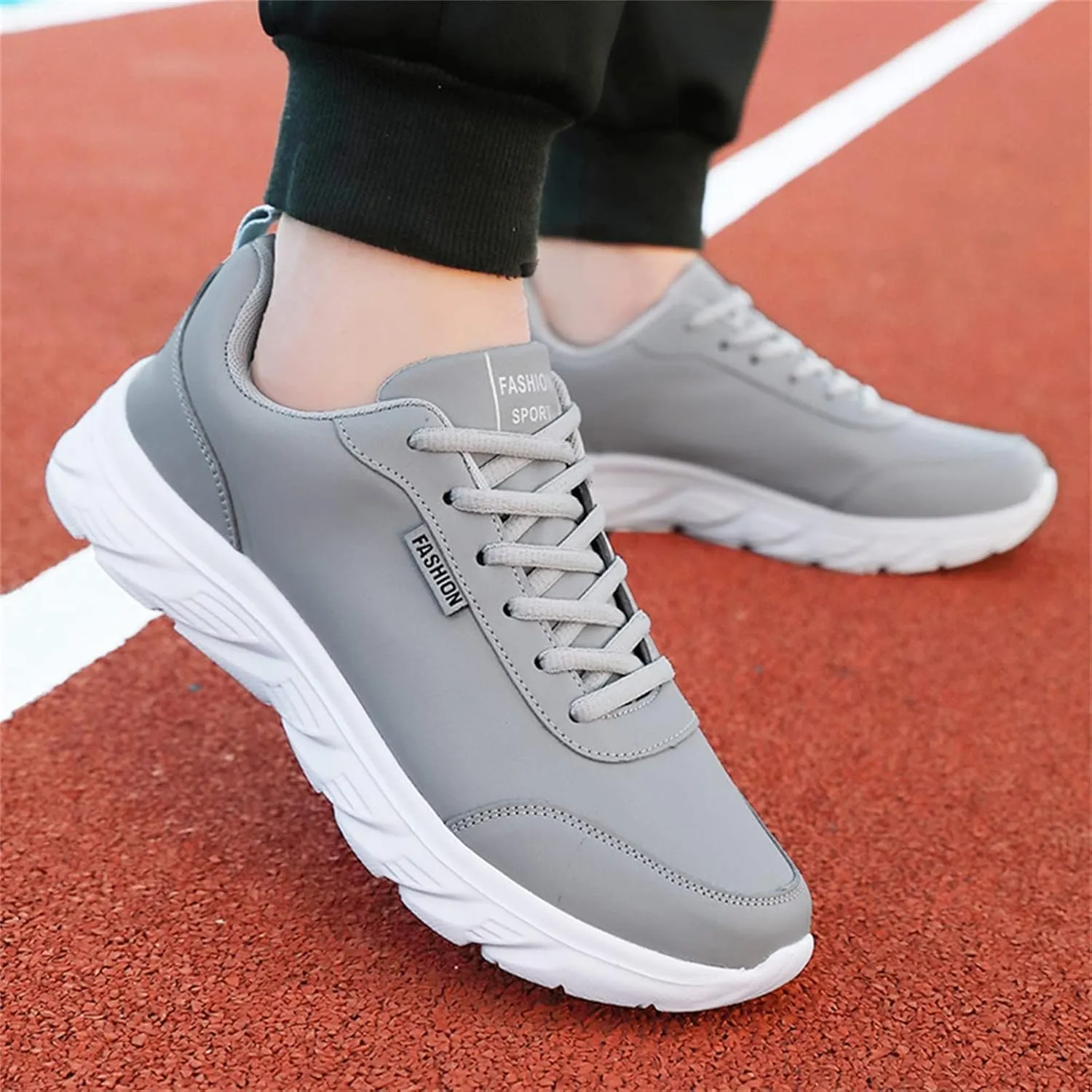 Non Slip Work Shoes for Men Arch Support Restaurant Kitchen Crews Health Casual Sneakers Comfortable Walking Shoes