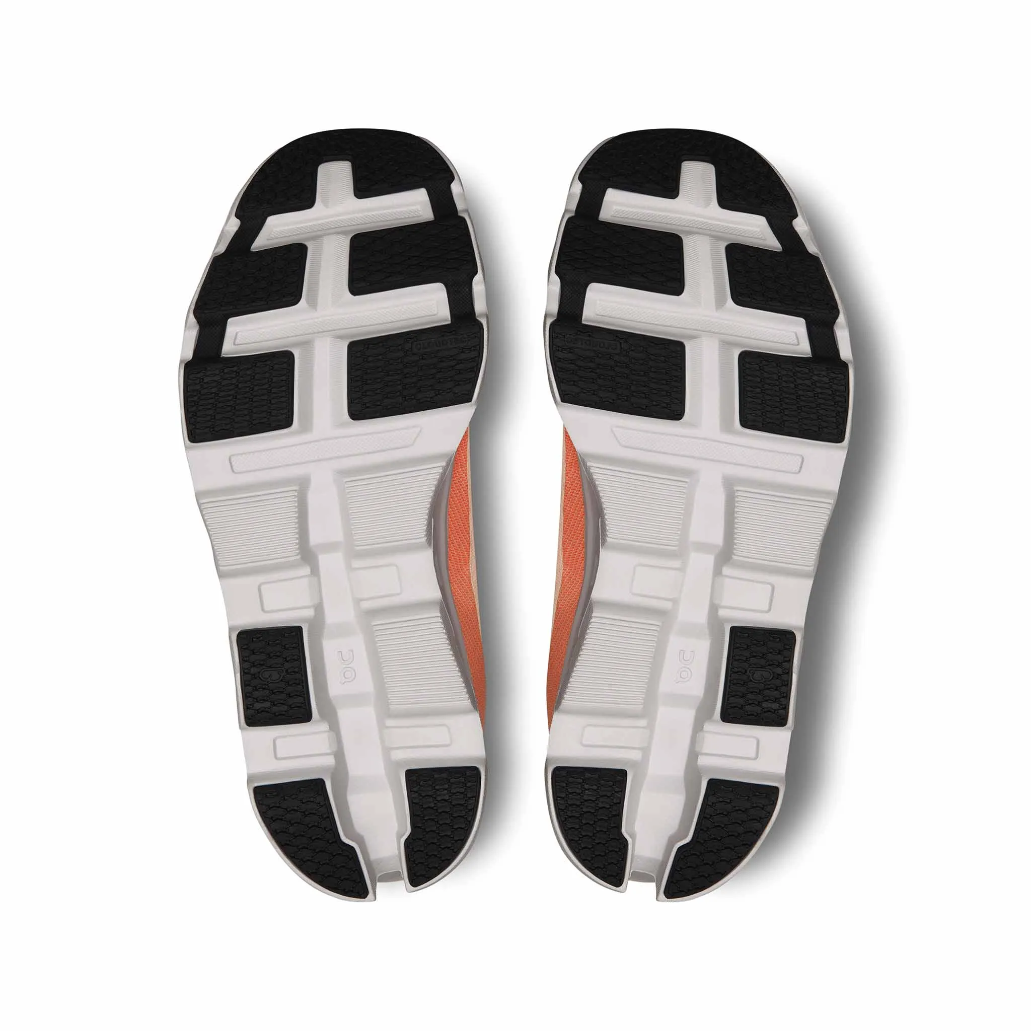 On Womens Cloudmonster 2 Running Shoes - Sleek White/Flame Design for Ultimate Comfort and Performance