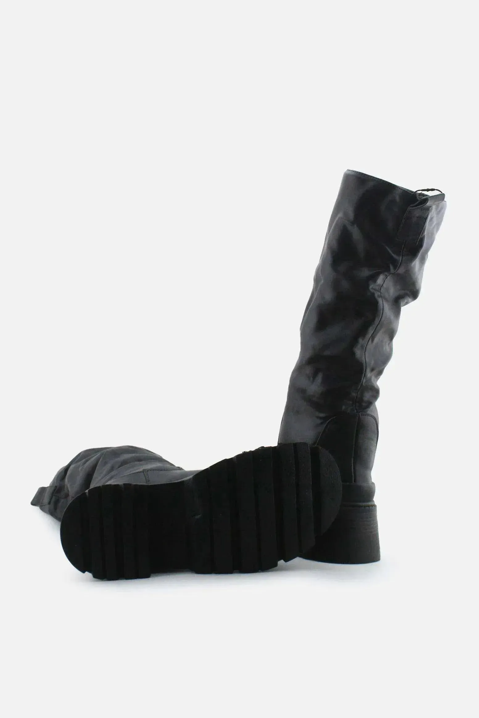 Pull & Bear Slouch Long Boots | 100% Authetic Leather