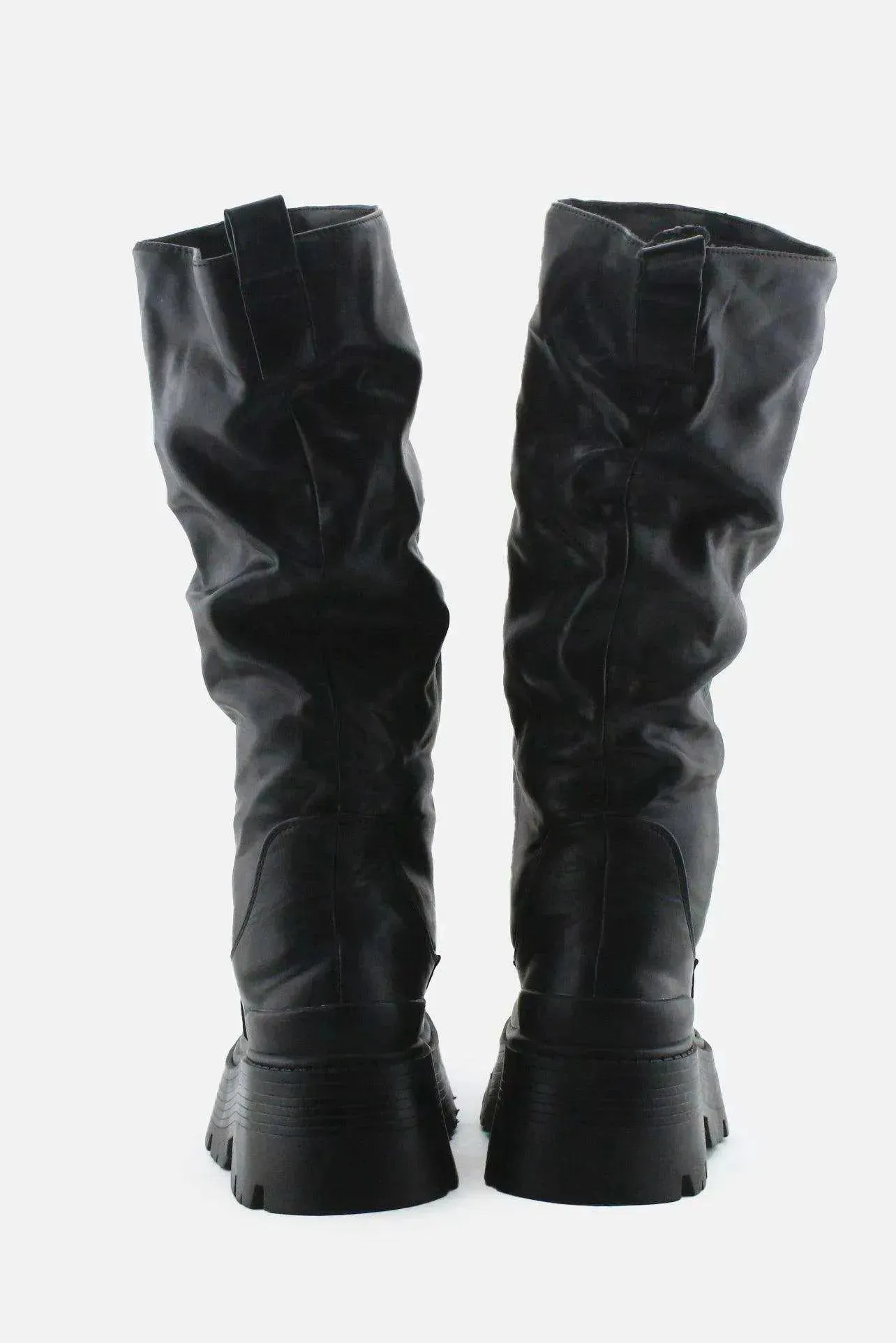 Pull & Bear Slouch Long Boots | 100% Authetic Leather