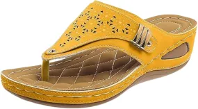 Sandals Women Dressy Summer Flat Cute Casual Beach Shoes Comfortable Orthotic Flip Flops Walking Orthopedic Slippers