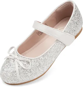 Stelle Girls Mary Jane School Flats Flower Wedding Uniform Party Shoes（Toddler/Little Kids/Big Kids）