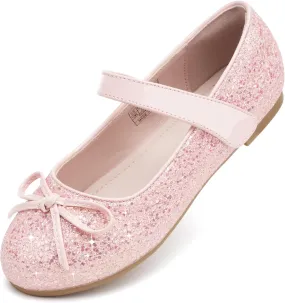 Stelle Girls Mary Jane School Flats Flower Wedding Uniform Party Shoes（Toddler/Little Kids/Big Kids）