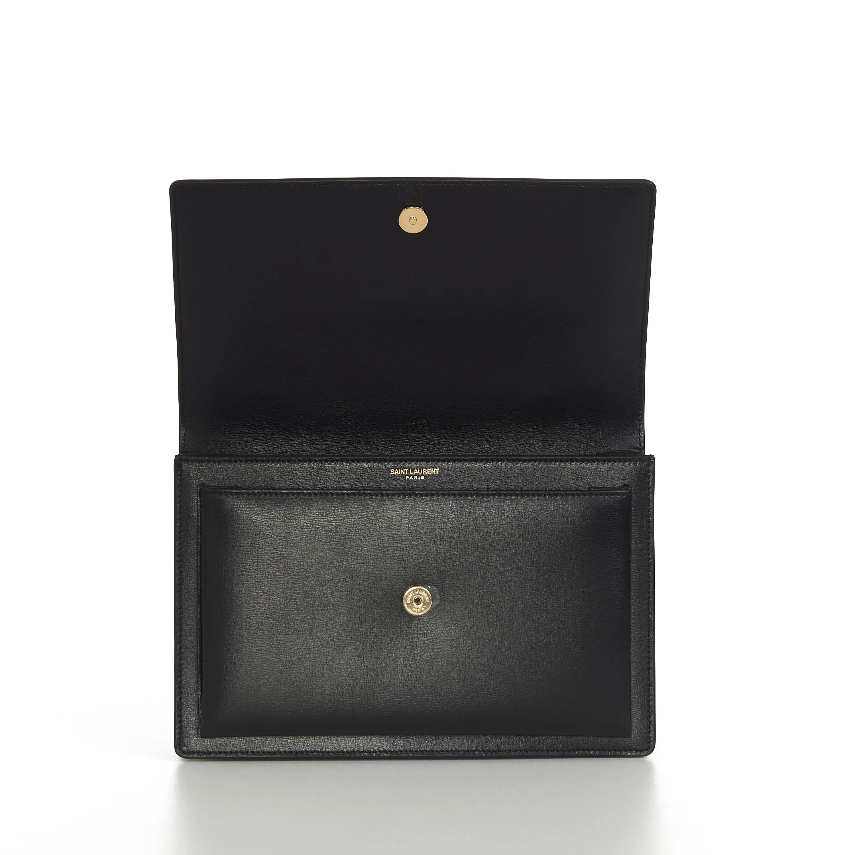 Sunset Medium Top Handle Bag In Black Smooth Leather