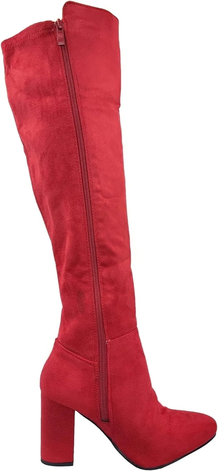 TOP Moda Womens Classy High Heel Knee High Boots