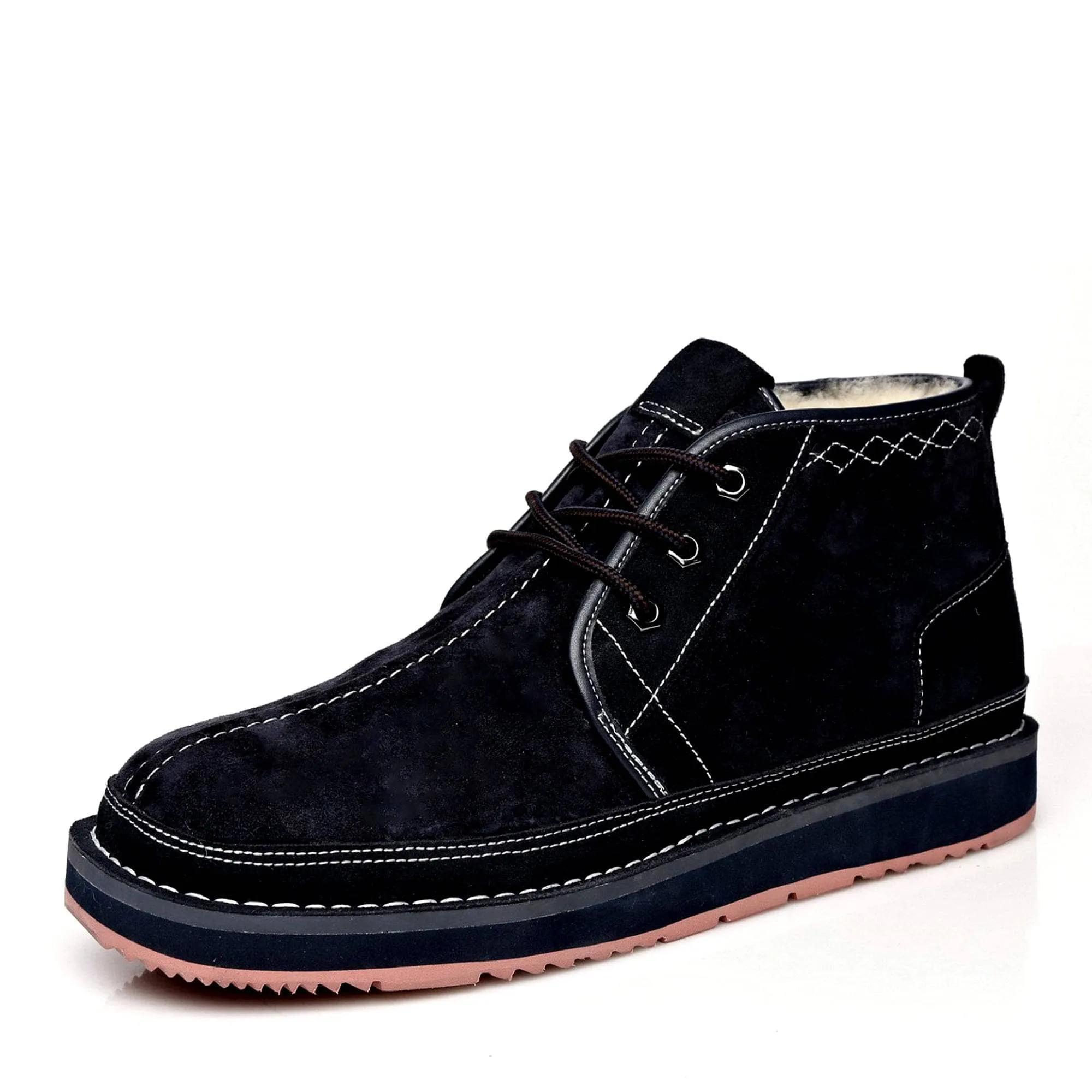 Mens UGG Ankle Boots - Casual Lace-up, Stylish and Comfortable
