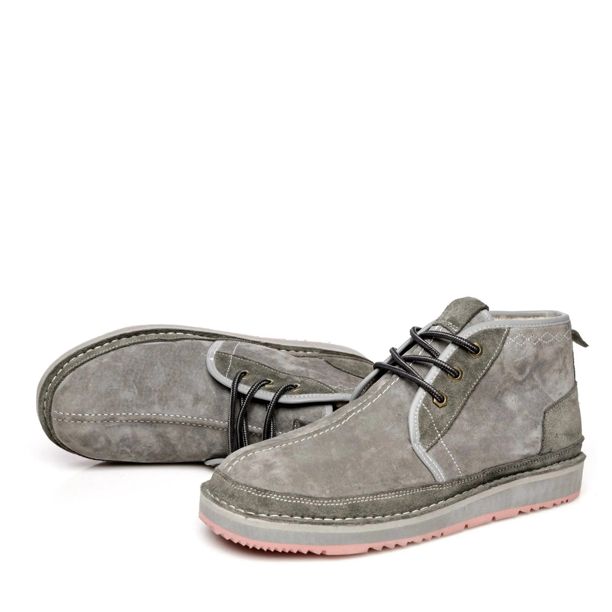 Mens UGG Ankle Boots - Casual Lace-up, Stylish and Comfortable