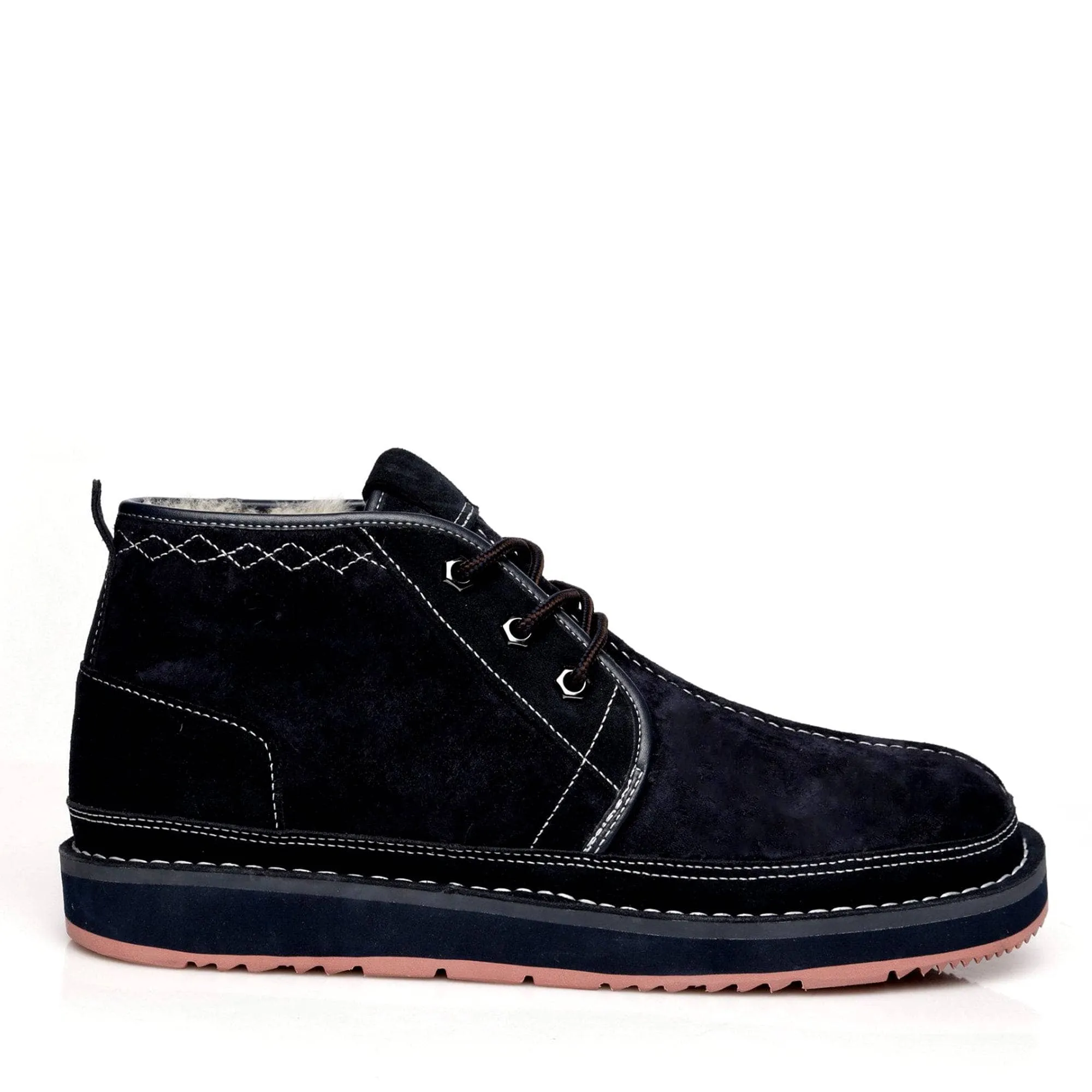 Mens UGG Ankle Boots - Casual Lace-up, Stylish and Comfortable