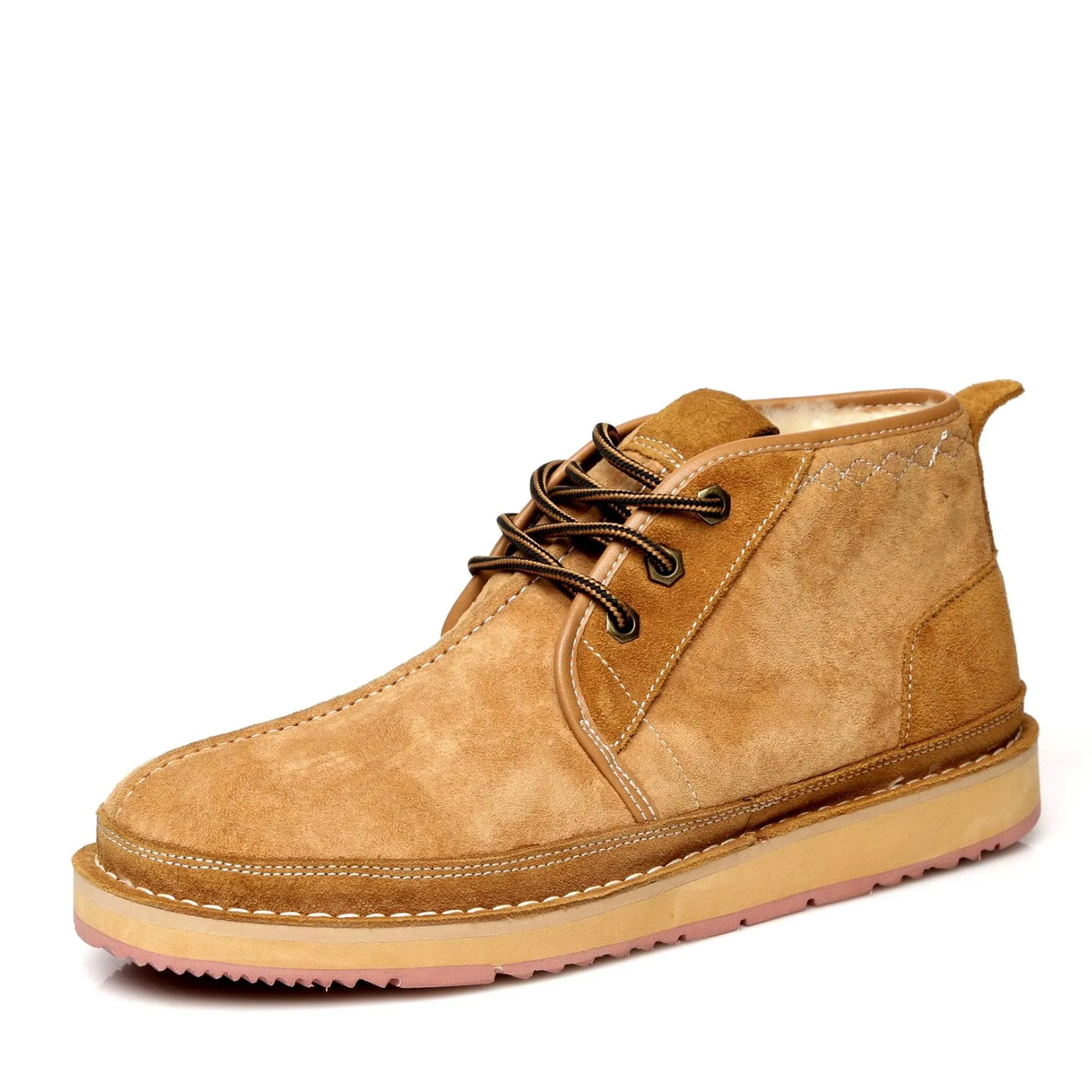 Mens UGG Ankle Boots - Casual Lace-up, Stylish and Comfortable