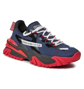 Versace Jeans Couture Navy Blue Paneled Fashion Sneakers-